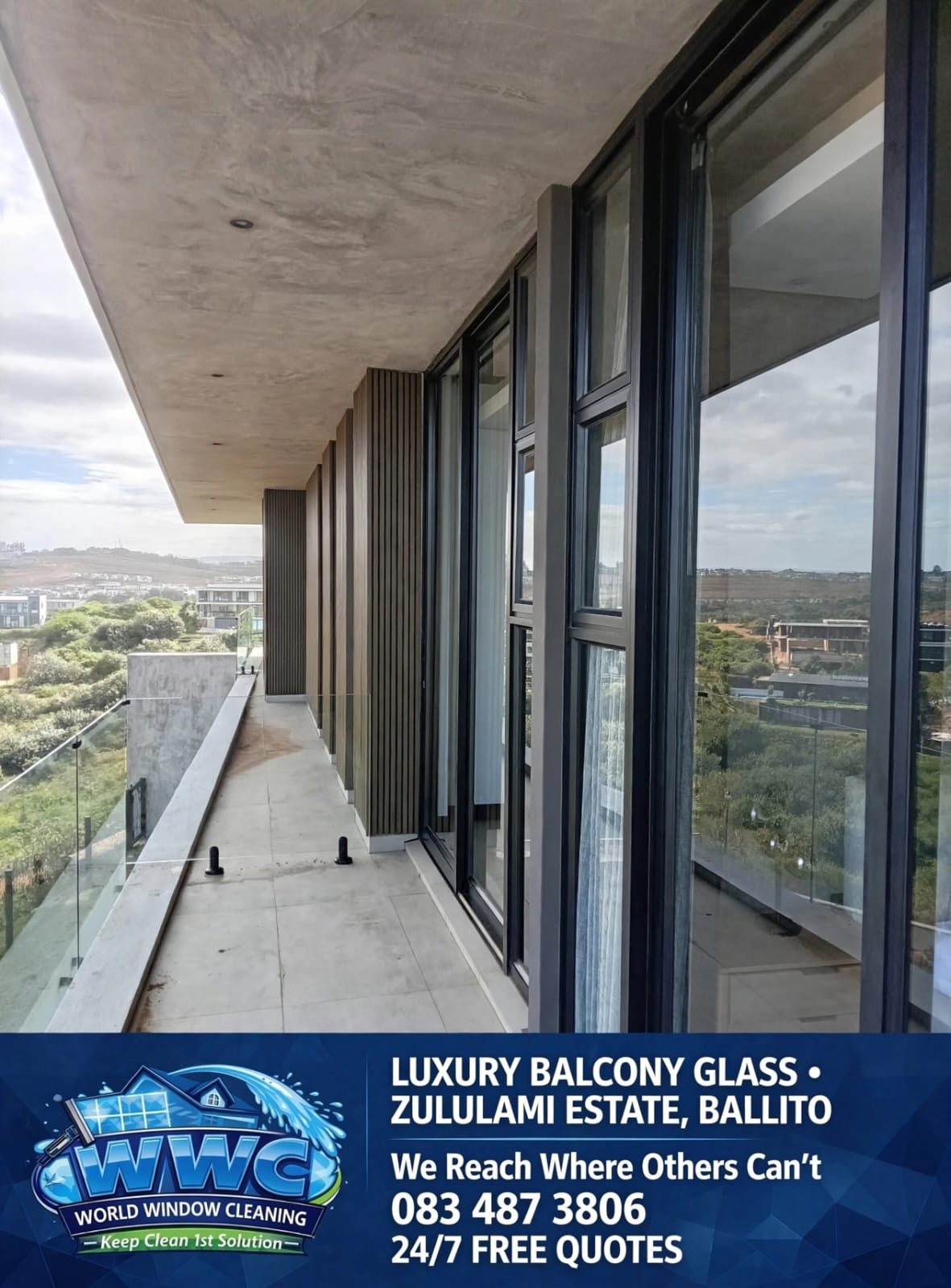 WWC high-reach window cleaning
